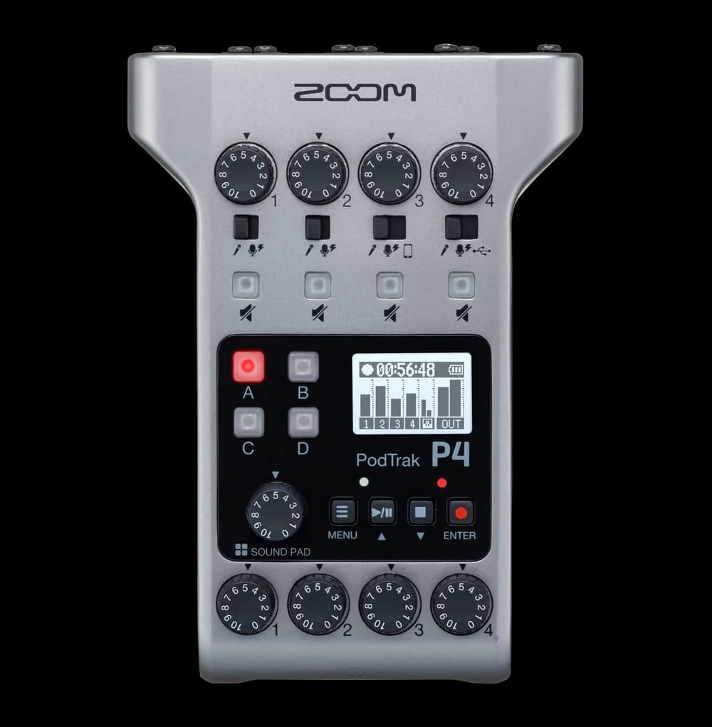 مسجل البودكاست Zoom PodTrak P4
